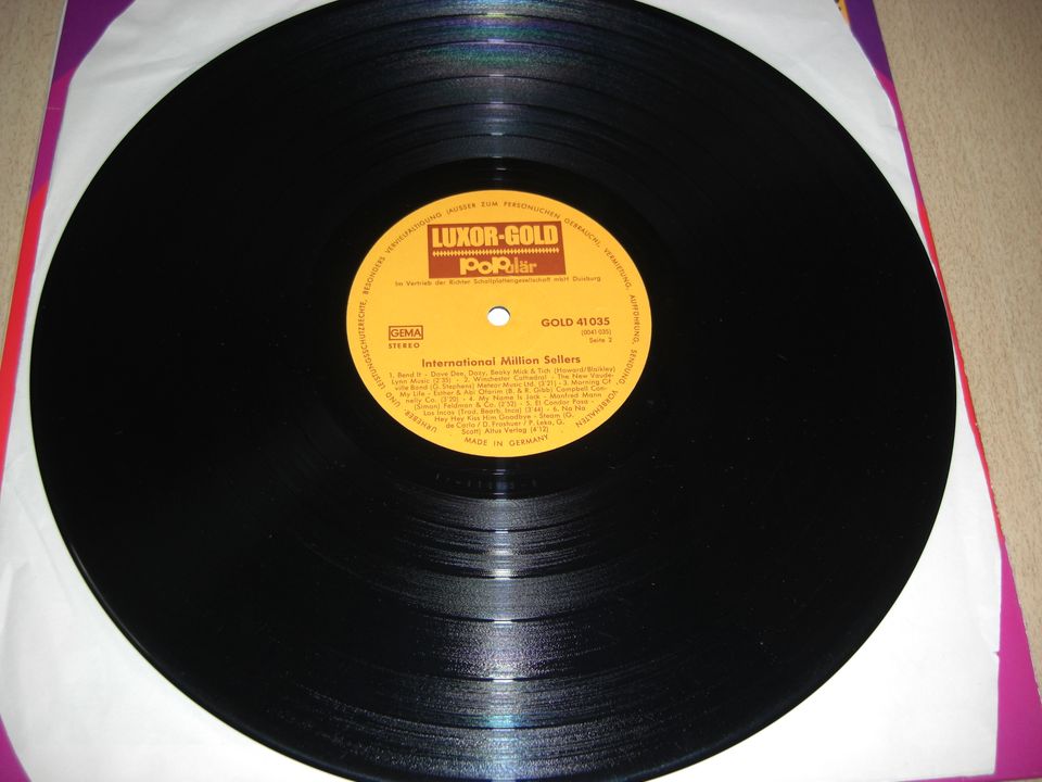 2 alte Langspielplatten LP Million Sellers, Pop Gold 70er Jahre in Aachen