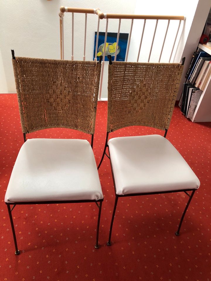 2 x Stühle aus Metall, Landhausstil / Wintergarten / Esszimmer in Bönnigheim