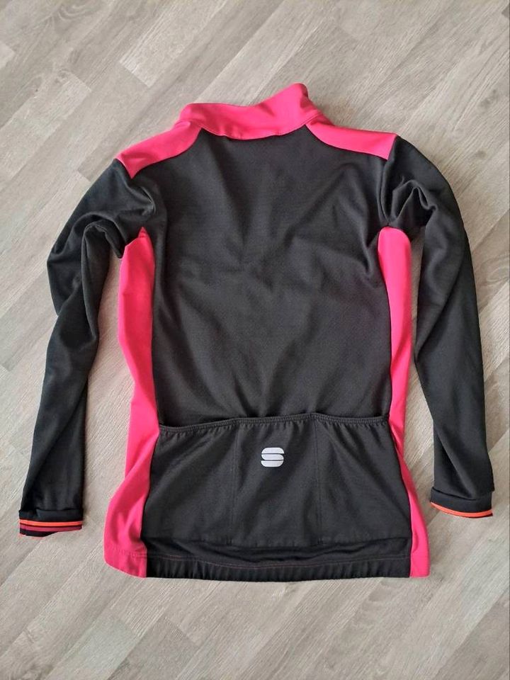 Rennradtrikot Langarm warm Damen Gr. L Sportful pink-schwarz in Fernwald