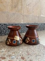 Vintage Tongefäß Kerzenhalter Vase Handarbeit Keramik handgemacht Frankfurt am Main - Nordend Vorschau