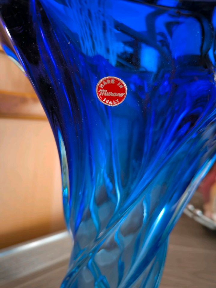 Vase Glas Murano groß in Geiselhöring