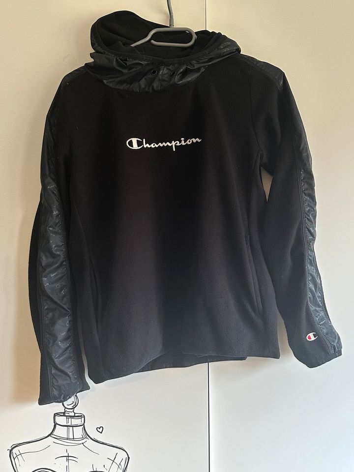 CHAMPION Fleece Hoodie ❤️ schwarz ❤️ Gr. XS ❤️ ungetragen in Berlin