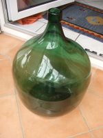 Vintage Großer Grüner Glasballon Wein Flasche Antik Bayern - Altenstadt Iller Vorschau