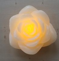 Rose Lampe elektrisch Creme Licht Dekoration Bayern - Gstadt Vorschau