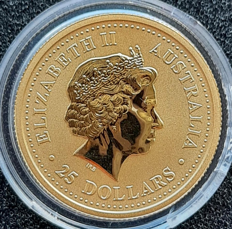 6 Goldmünzen zu je 1/4 Unze Australian Nugget und Kangaroo in Leipzig