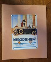 Mercedes-Benz Blechschild in Klappkarte, neuwertig Retro Niedersachsen - Schwanewede Vorschau