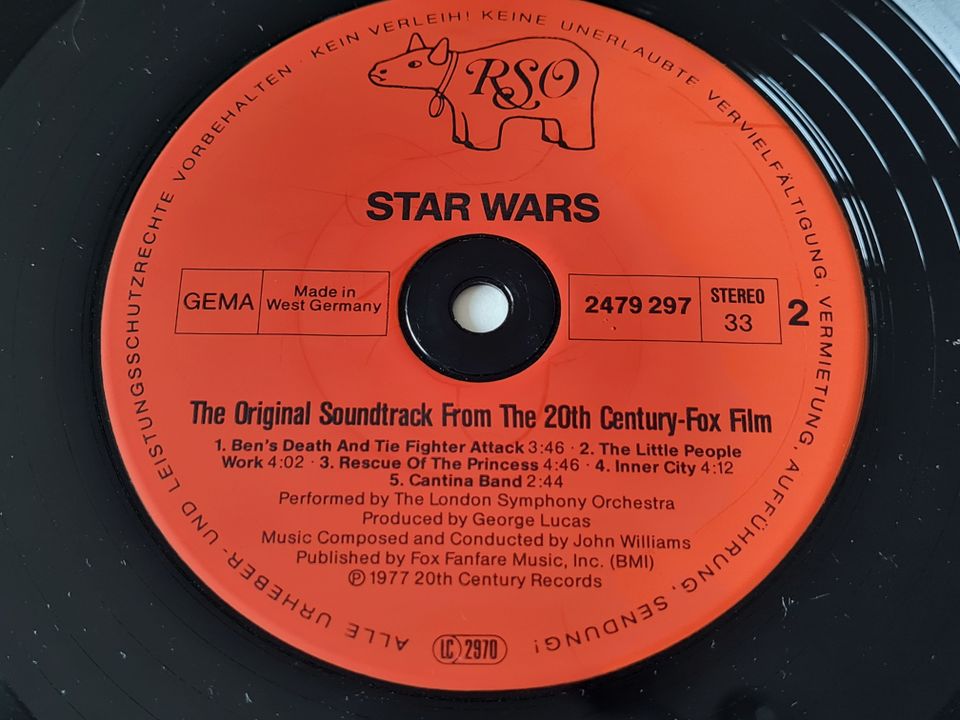 Vinyl Doppel LP / Langspielplatte Star Wars Soundtrack von 1977 in Remscheid