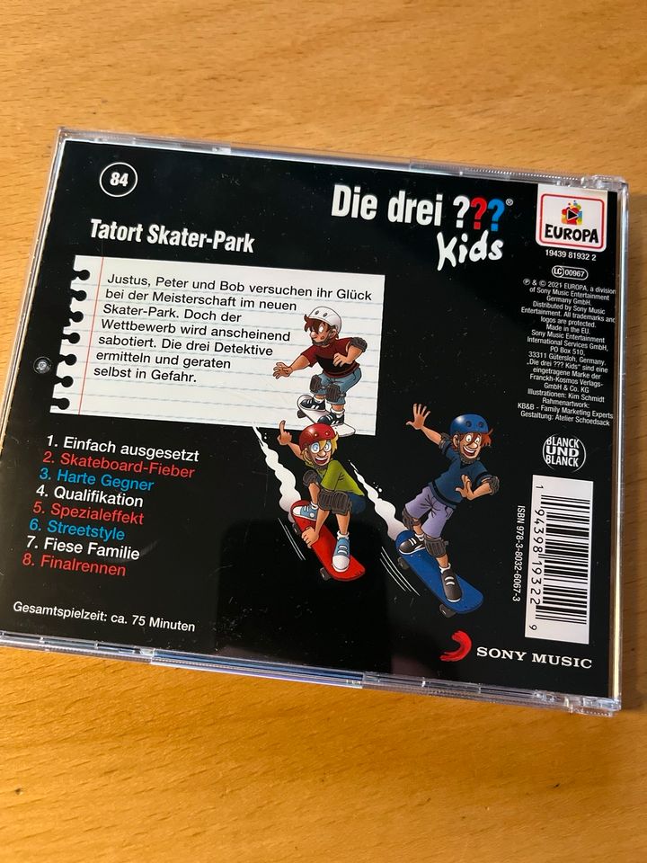 Die drei ??? Kids - Tatort Skater-Park Hörspiel CD - NEU - in Hamburg