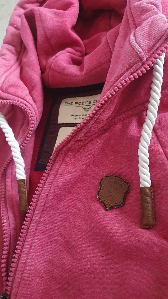 Naketano Hoodie Sweatjacke Kapuzenpulli Kapuzenjacke S pink beery in Garbsen