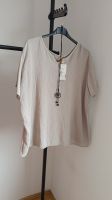 Shirt mit Kette - beige - Gr. 38 - 44 - neue Sommerware Nordrhein-Westfalen - Bottrop Vorschau