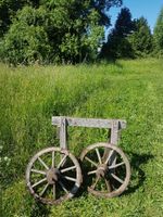 Holzrad Schubkarrenrad antik rustikal 50 cm eisenbereift Sachsen - Kurort Jonsdorf Vorschau