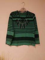 HAJO stretchiges Shirt Langarmshirt mit Print Gr. 40 M Hessen - Beselich Vorschau