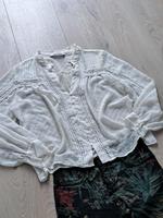 Zara süsse Bluse weite Form 40 42 figurfreundlich Bayern - Weidenbach Vorschau
