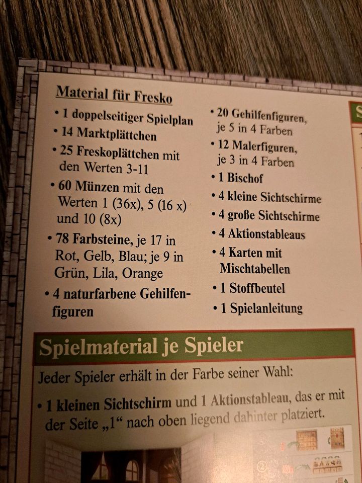 Gesellschaftsspiel Fresko in Grünendeich Niederelbe