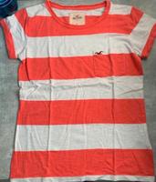 Hollister t Shirt Damen gestreift orange weiß XS Nordrhein-Westfalen - Hamm Vorschau
