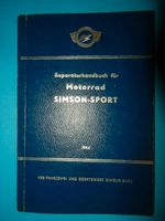 Reparaturhandbuch Reparaturanleitung Motorrad Simson Sport 1964 Sachsen - Meerane Vorschau