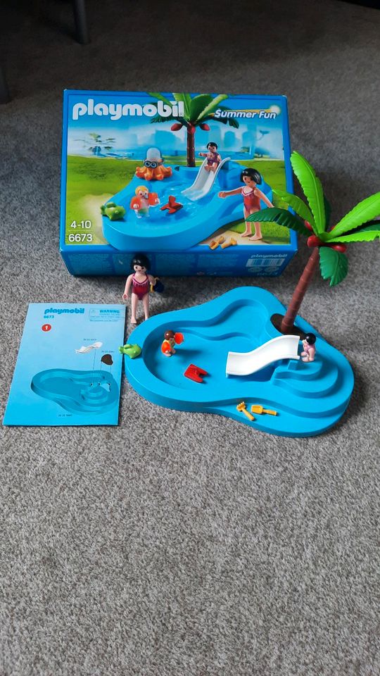 Playmobil 6673 Babybecken mit Rutsche, Pool, Swimmingpool in Kölln-Reisiek