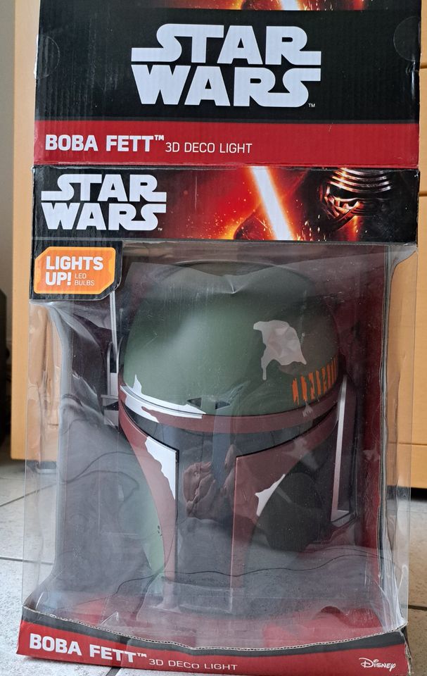 Star Wars Boba Fett 3D Wandlampe in Essen