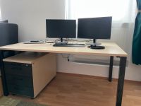 Bürotisch mit Rollcontainer/ Tisch Holz Nürnberg (Mittelfr) - Südstadt Vorschau