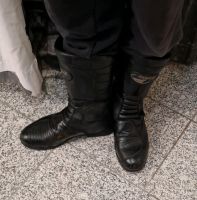 Motorradschuhe Polo Gr. 45 Schwarz Motorradstiefel Bayern - Möttingen Vorschau