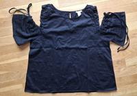 T-Shirt H&M mit Cut Out Schulter - Schwarz - Gr. L Baden-Württemberg - Lörrach Vorschau