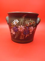 Keramiktopf Blumentopf JLK mit hübschen Blumenmotiv Handbemalt Un Baden-Württemberg - Krautheim Vorschau