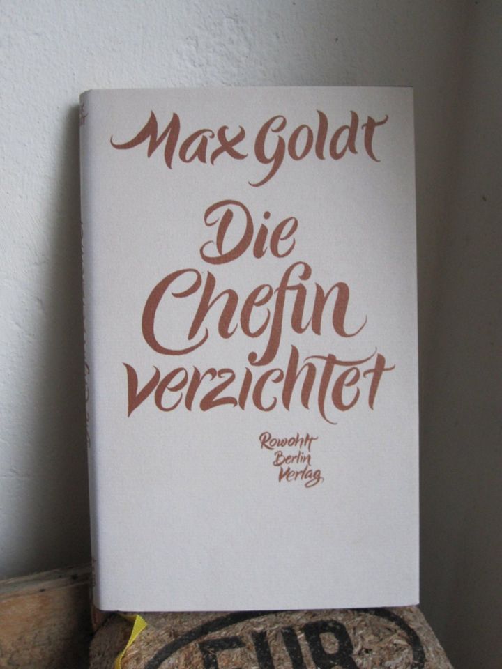 Buch "Die Chefin verzichtet", Max Goldt, mit Autogramm des Autors in Dortmund