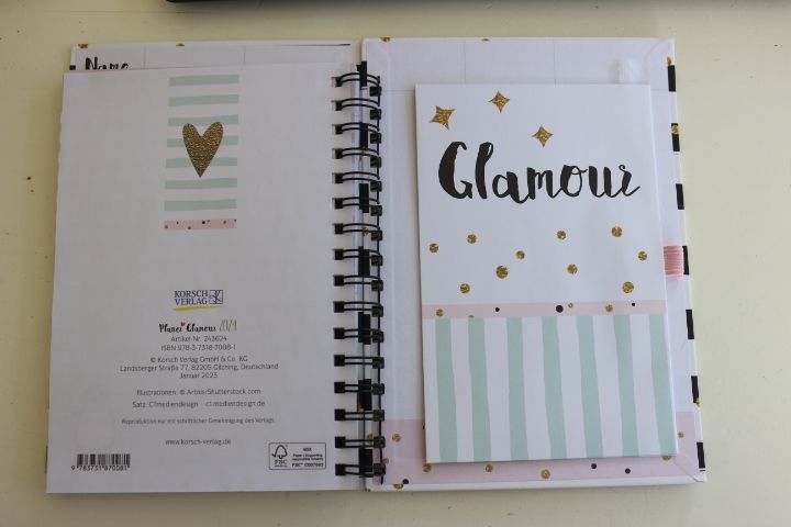Planer Kalender 2024 ★ Glamour Korsch Verlag NEU schwarz pink in Rellingen