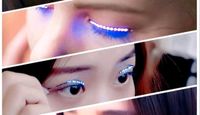 Neu! LED Licht Wimpern Lashes blau Karneval/Fasching Zubehör Nordrhein-Westfalen - Sassenberg Vorschau