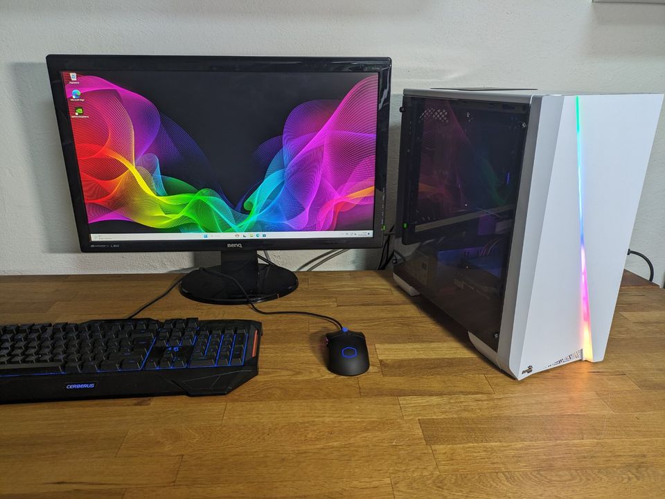 ⭐⭐ RGB Gaming PC I7 7700 16GB DDR4 GTX 1660 TI 6GB GDDR5 ⭐⭐ in Paderborn