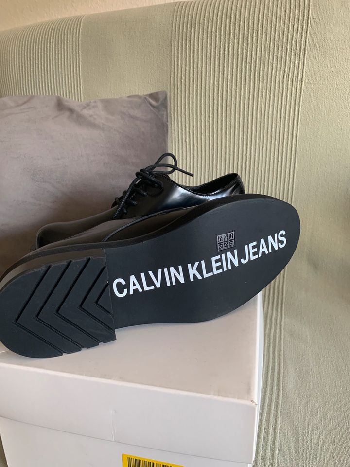 Calvin Klein Jeans Schnürschuhe, Gr.36,Leder, neu! in Eitorf