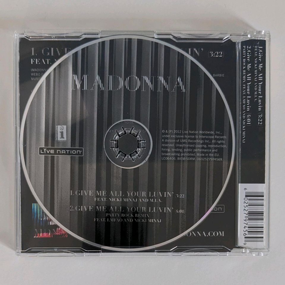 CD Maxi Single - Madonna - Give Me All Your Luvin' - (2 Tracks) in Bielefeld