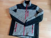 neuwertige Strick-Fleece-Softshelljacke rot schwarz Bayern - Töpen Vorschau