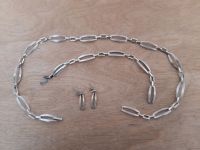 3 teiliges Set, Edelstahl punziert: Halskette + Armband + Ohrring Rheinland-Pfalz - Gundheim Vorschau