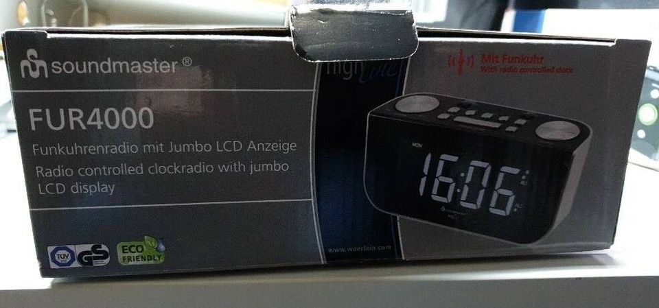 Funkuhr Radio SOUNDMASTER FUR 4000 mit Jumbo LCD Anzeige in Hilchenbach