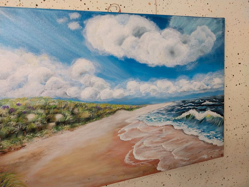 Gemälde Strand Meer Dünen direkt von Künstlerin Leinwand Acryl in Karlsruhe