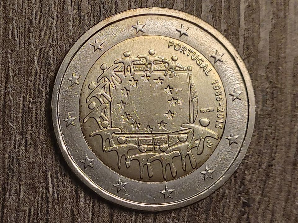 2 Euro Münze Portugal 2015 / Europaflagge in Frankfurt (Oder)