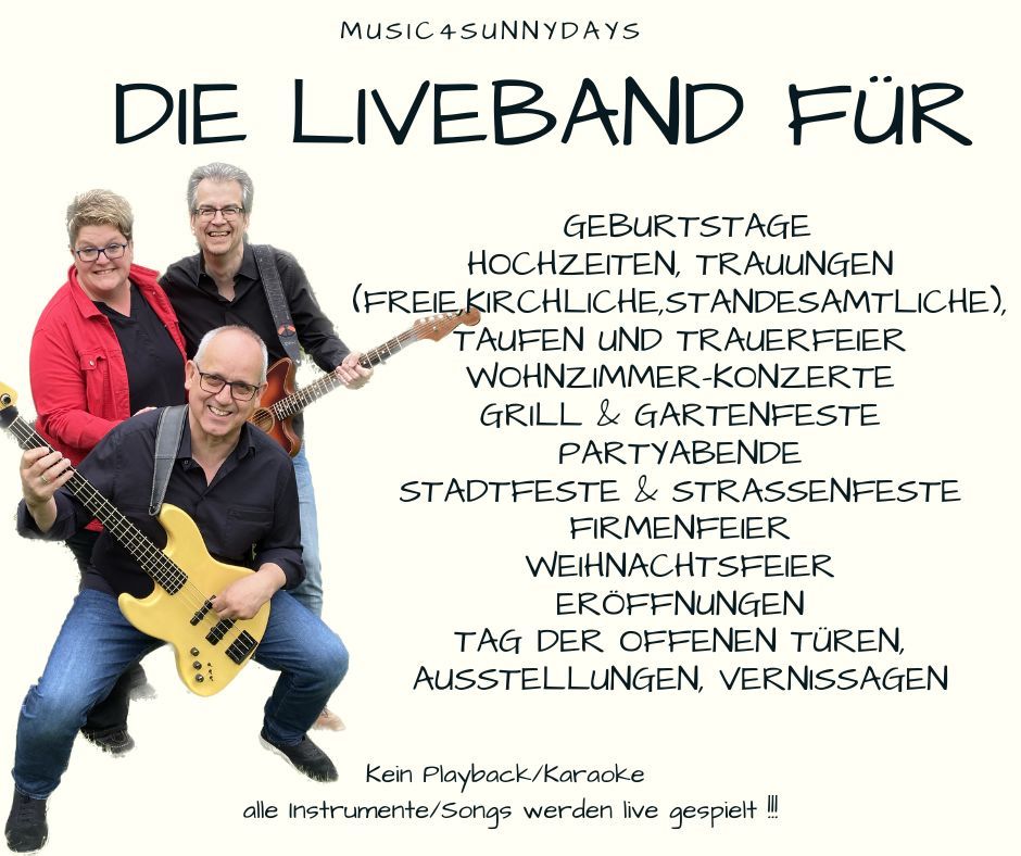 Liveband, Sängerin, Livemusik, Band, Musik, Geburtstag, Trauung.. in Dornstadt
