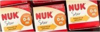 3 neue NUK Schnuller, Baby 0 bis 6 Monate, Star Hessen - Weiterstadt Vorschau