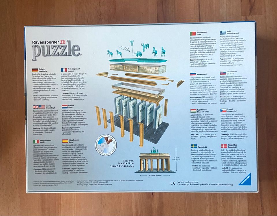 Ravensburger 3D Puzzle Brandenburger Tor in Berlin