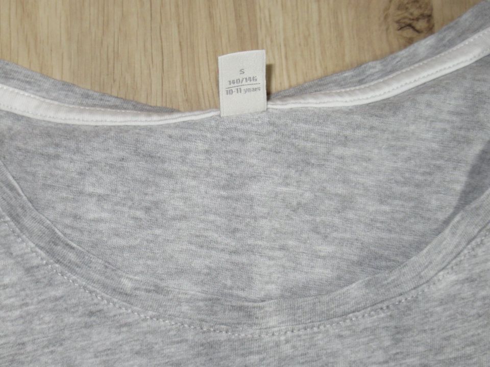 T-Shirt Top Gr. 140 146 Esprit Jako-o grau blau in Bielefeld