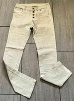 Damen Hose Stretch-Jeans Gr.S Beige in verwaschener Optik Niedersachsen - Elsfleth Vorschau