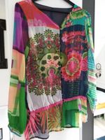 Desigual Bluse, Lang Arm, bunt, Gr. L, 38/40, transparenter Stoff Bayern - Fürth Vorschau