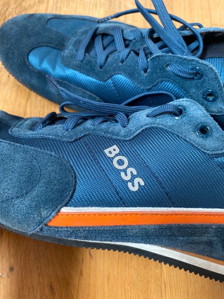 BOSS Sneaker mit Label-Details in marines in Bochum