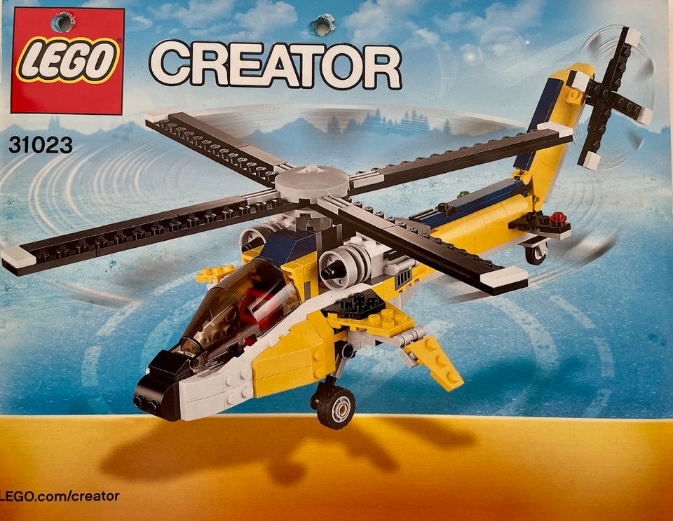 LEGO Creator 3 in 1 31023 Gelbe Flitzer Hubschrauber Rennwagen in Dresden