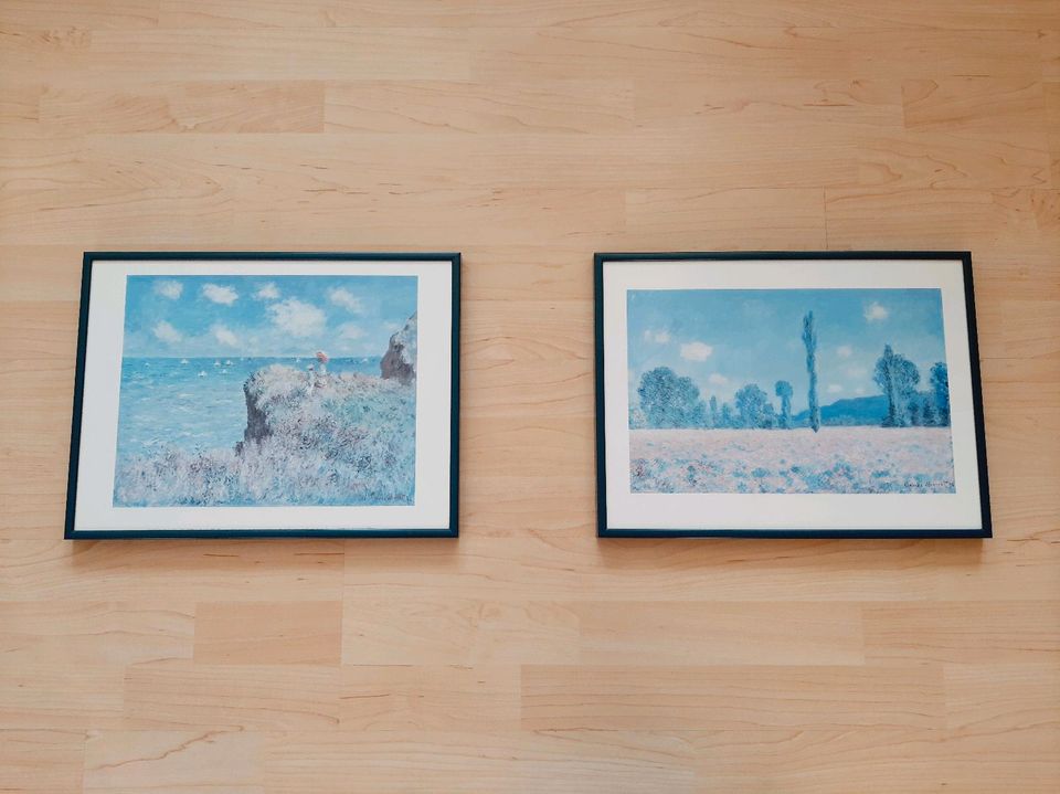 Gemälde, Bilder, "Cliff Walk" & "Poppy Field", Monet, Kunstdruck in Schopfheim