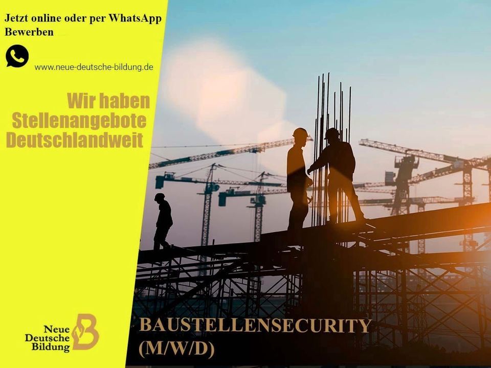 15,80€ | Baustellensicherheit (m/w/d) | Security in Zahna