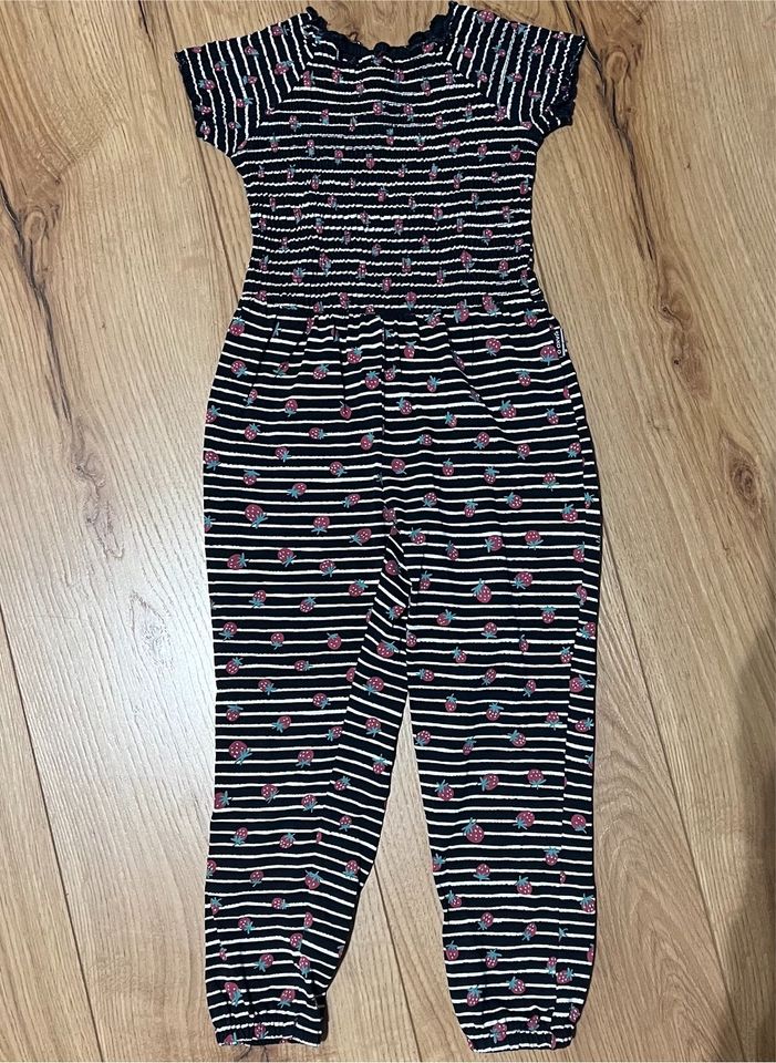 Jumpsuit Marine/ Weiß mit Erdbeeren Jako-o 104 in Lohr (Main)