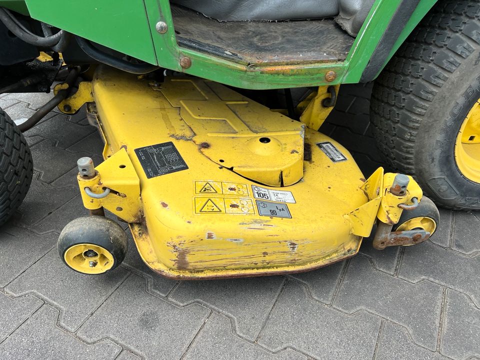 John Deere 455 415 Traktor Kabine Mäher Aufsitzmäher Rasentraktor in Osterweddingen