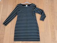 Kleid H&M Gr. 40 schwarz weiß gestreift  Jerseykleid Hessen - Eschenburg Vorschau
